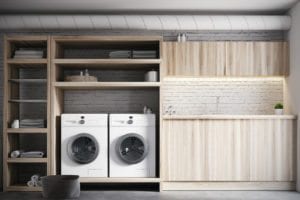 custom home laundry room with bonus features