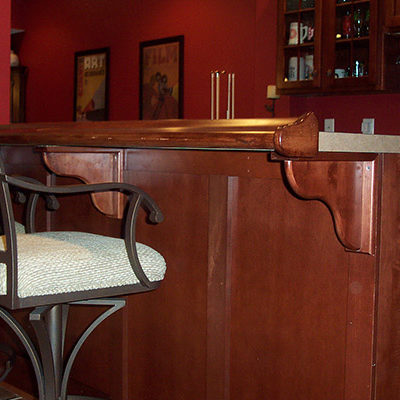 Bar details designed by Michael and Associates