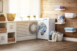 spacious laundry room design